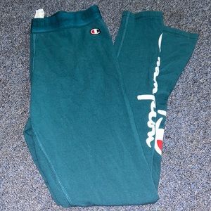 teal champion leggings